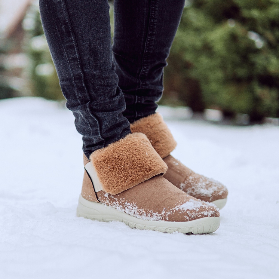 Women's Bara Winter Ankle boots with Wool Lining Light Brown