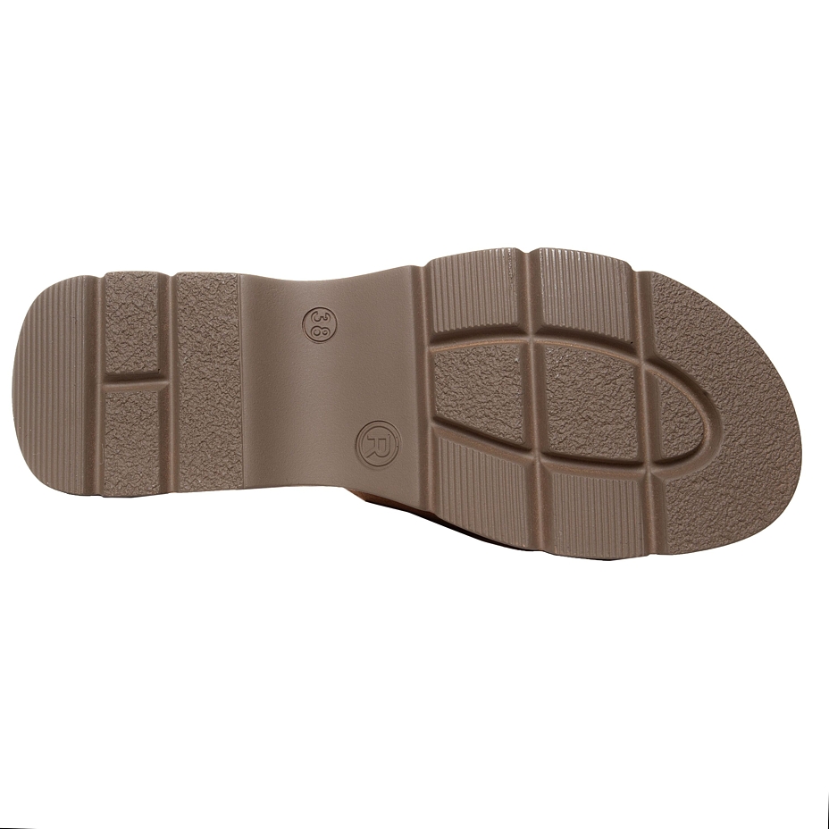 Women’s Karolína Leather Mules Brown