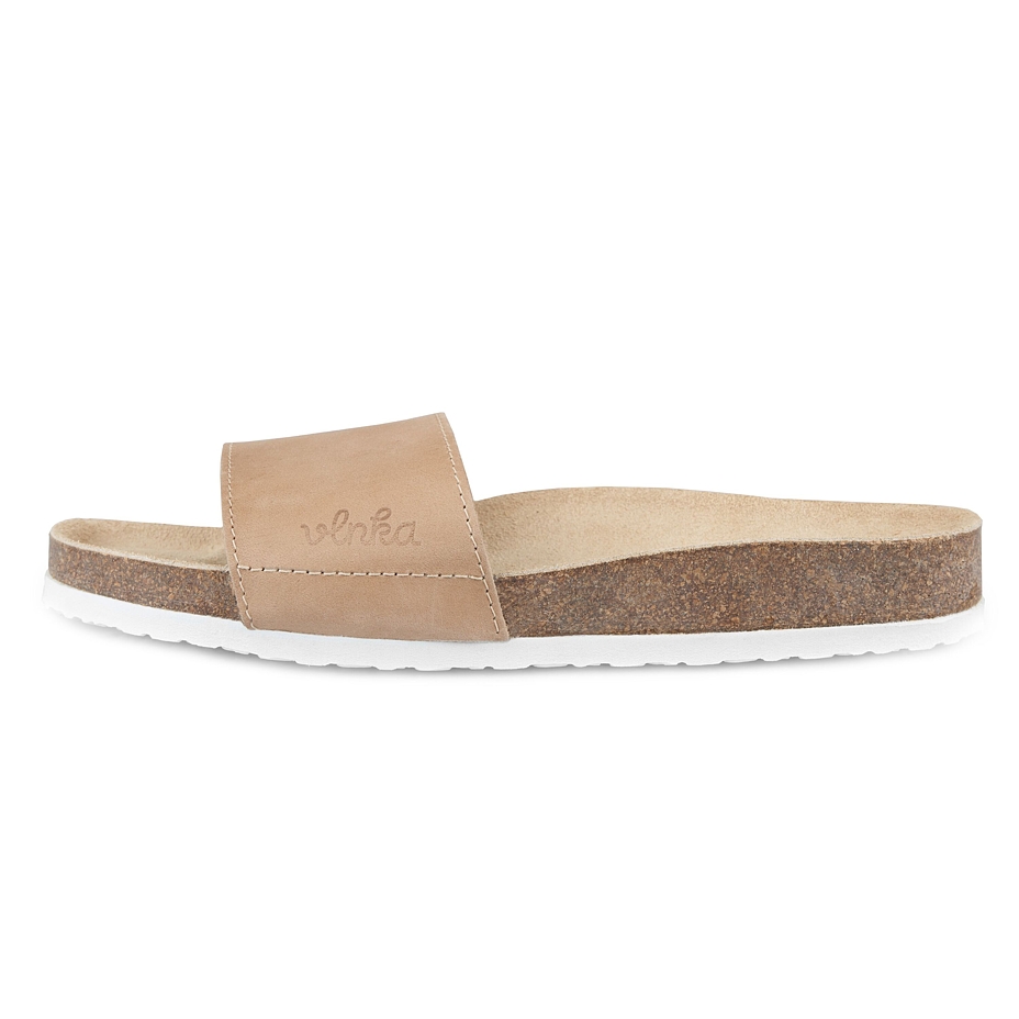 Women's Trepky Orthopaedic Cork Sliders Cream