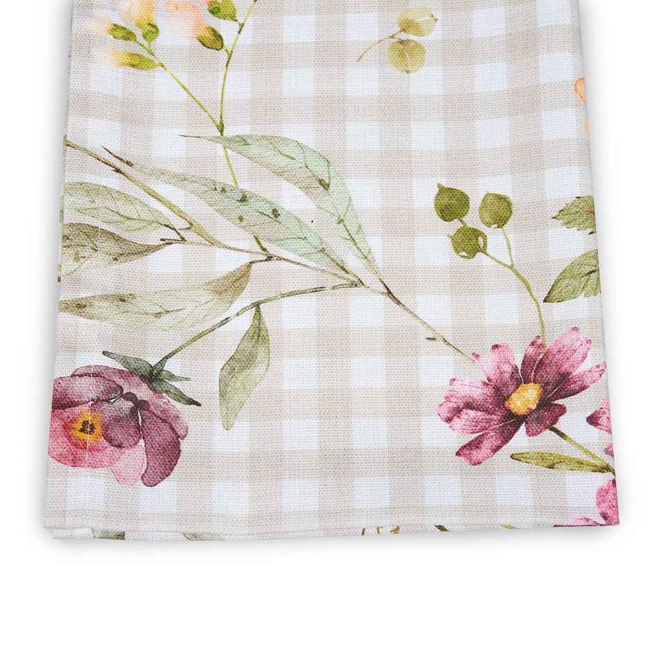 Table Runner Gingham Blossom