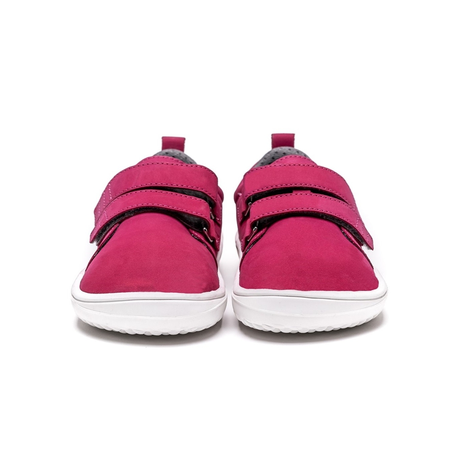 Kids’ Jolly Leather Barefoot Shoes Dark Pink