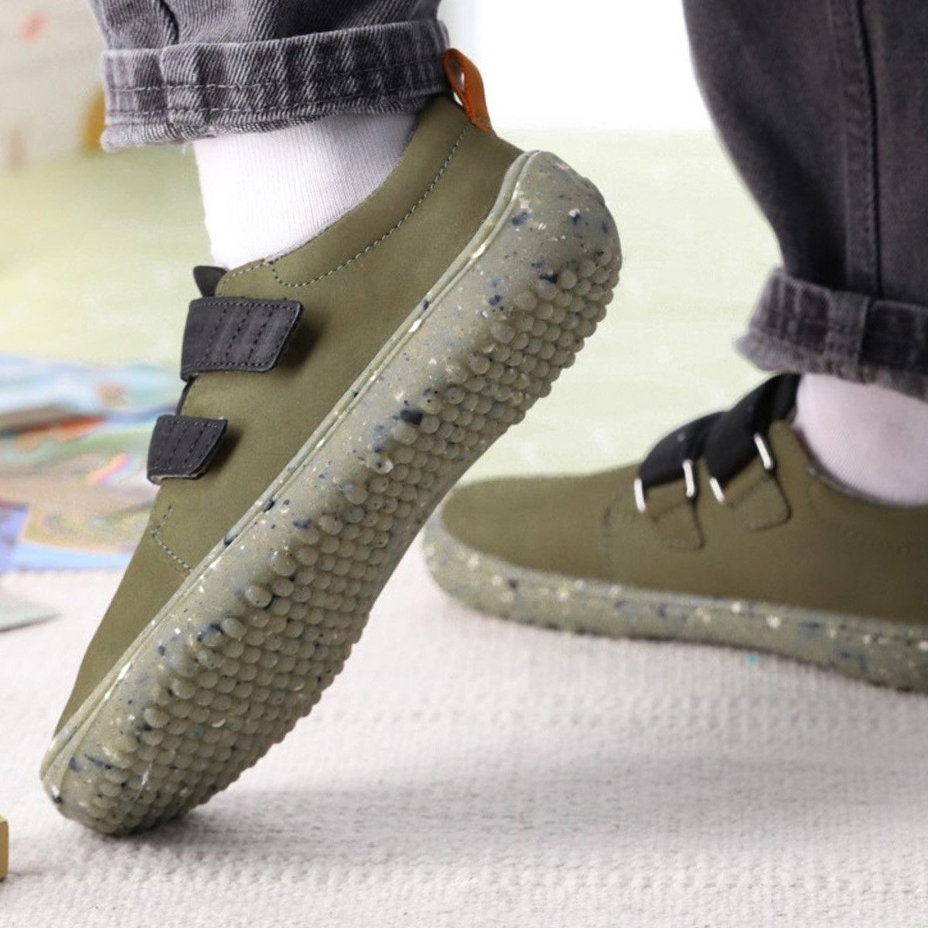 Kids’ Jolly Leather Barefoot Shoes Green