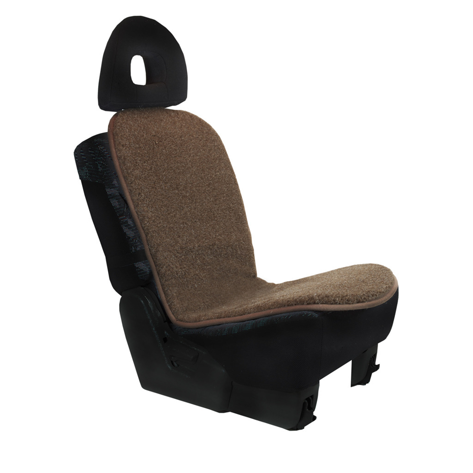 Wool Car Seat Cover Brown