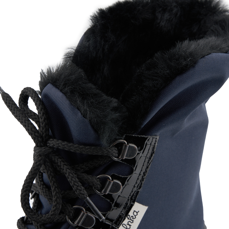 Women’s Lace Up Snow Boots Navy