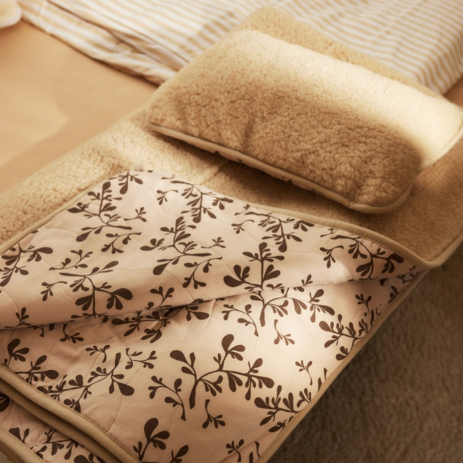 Lined Wool Cushion Natural