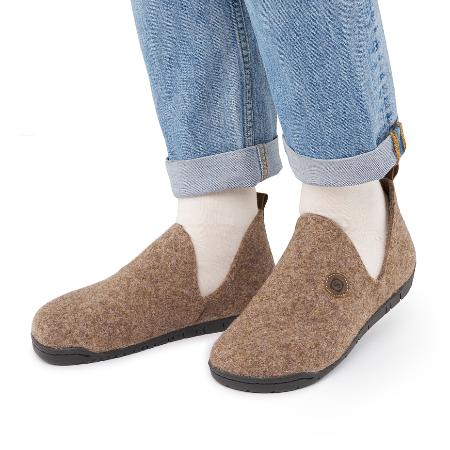 Women’s Jana Felt Slippers Natural