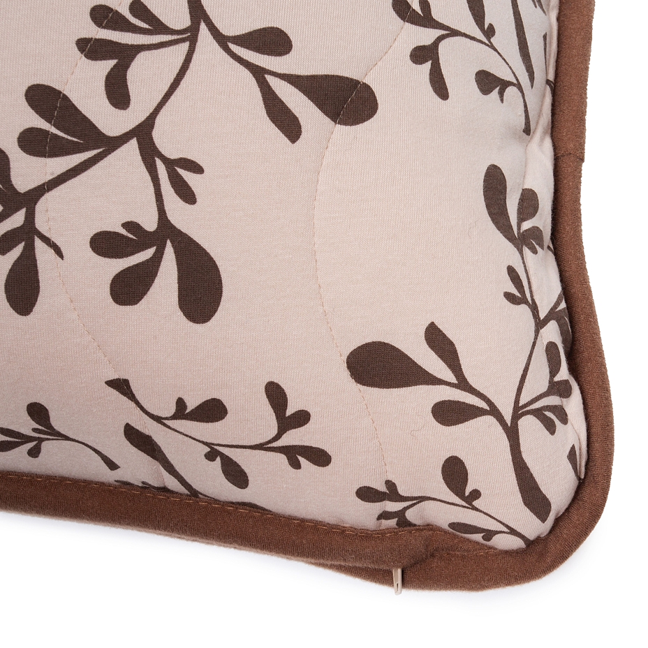 Lined Wool Cushion Brown