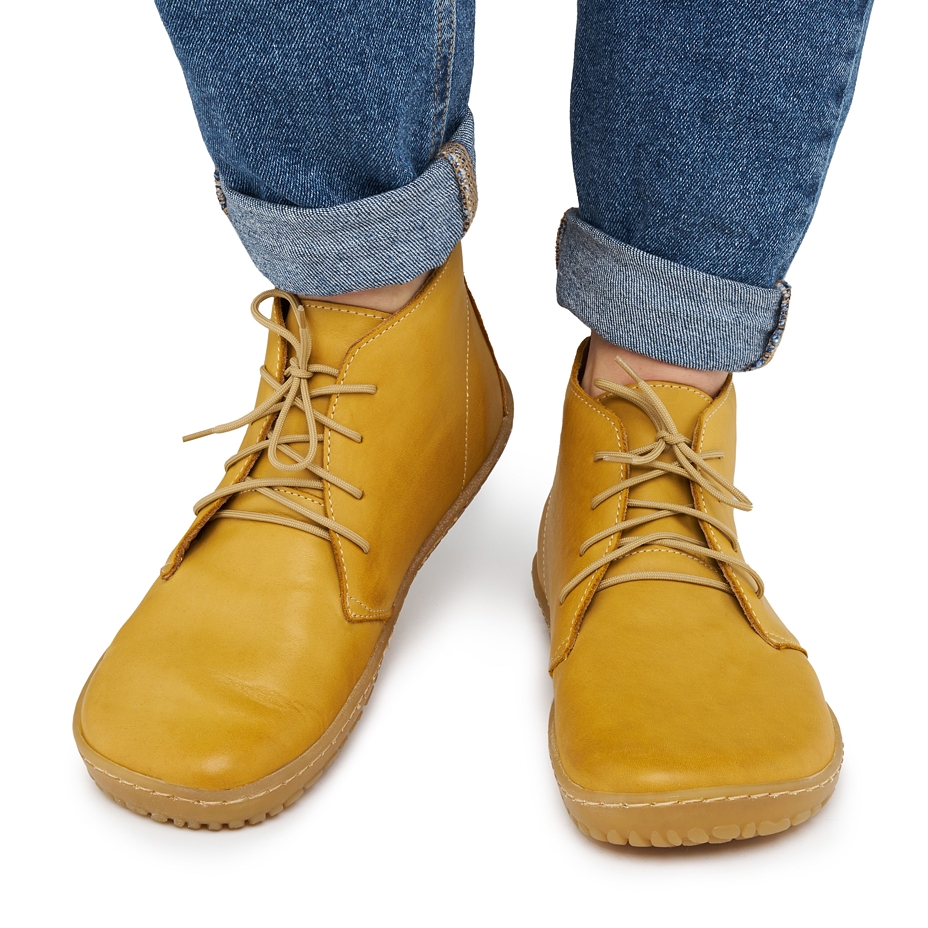 Women’s Otilie Leather Barefoot Shoes Yellow