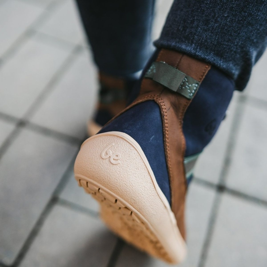 Be Lenka York Leather Ankle Barefoot Boots Green