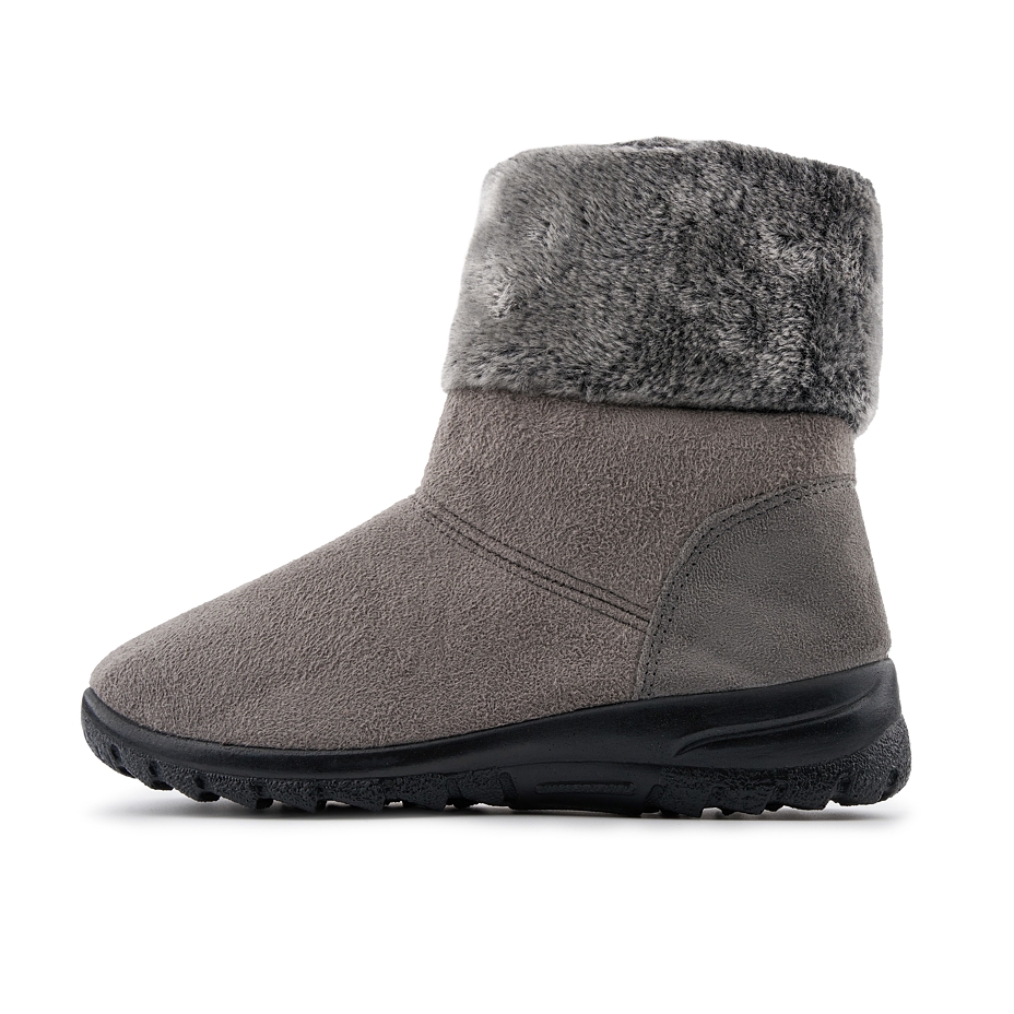 Anita Women's Sheepskin Winter Ankle Boots - Grey