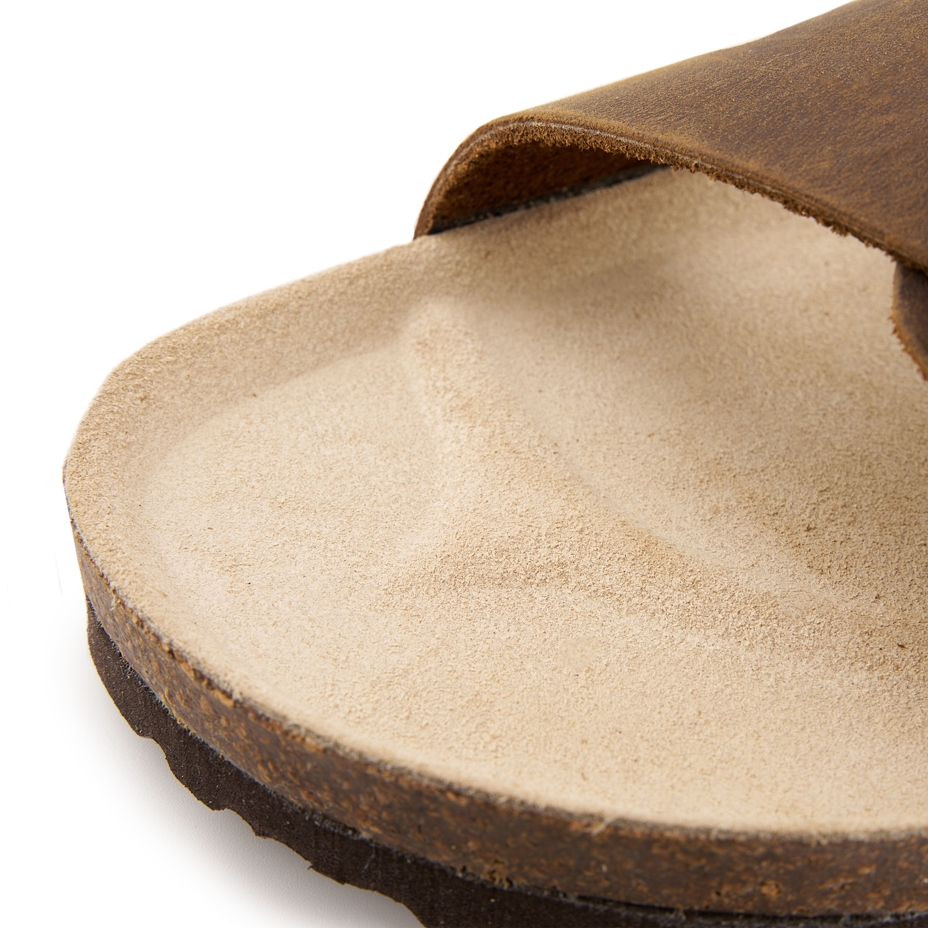 Men's cork anatomical sandals Jindra brown