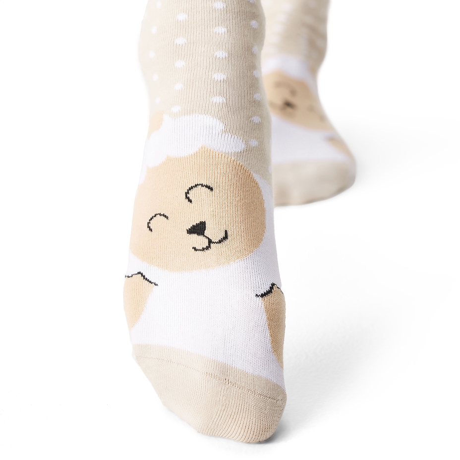 Vlnka Cotton Socks Sheep Beige