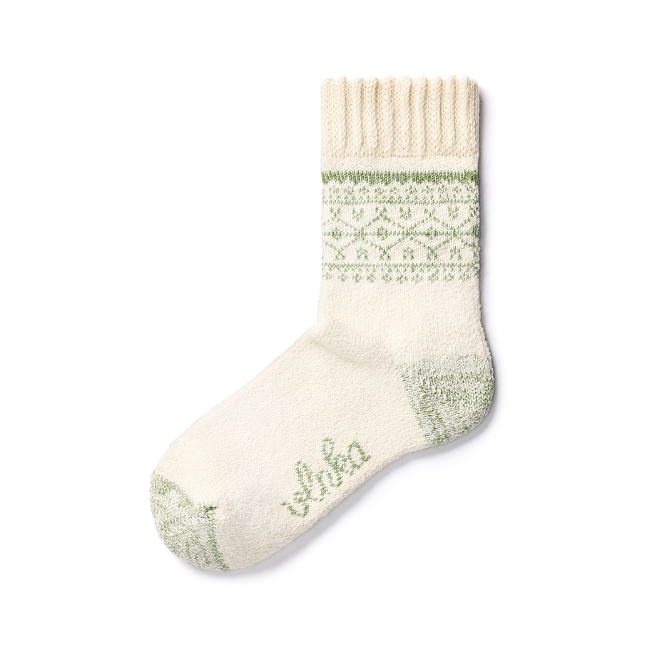 Merino Wool Socks Lace Green