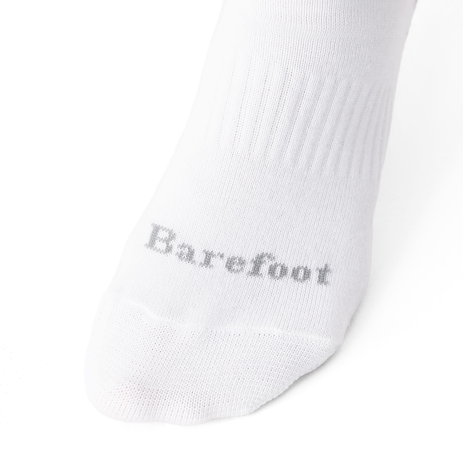 Cotton Barefoot Ankle Socks White
