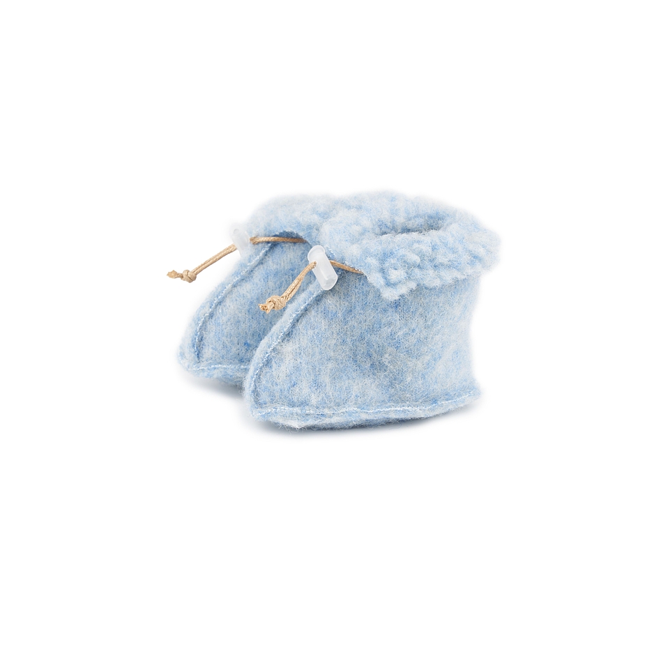 Woolen Baby Booties Blue