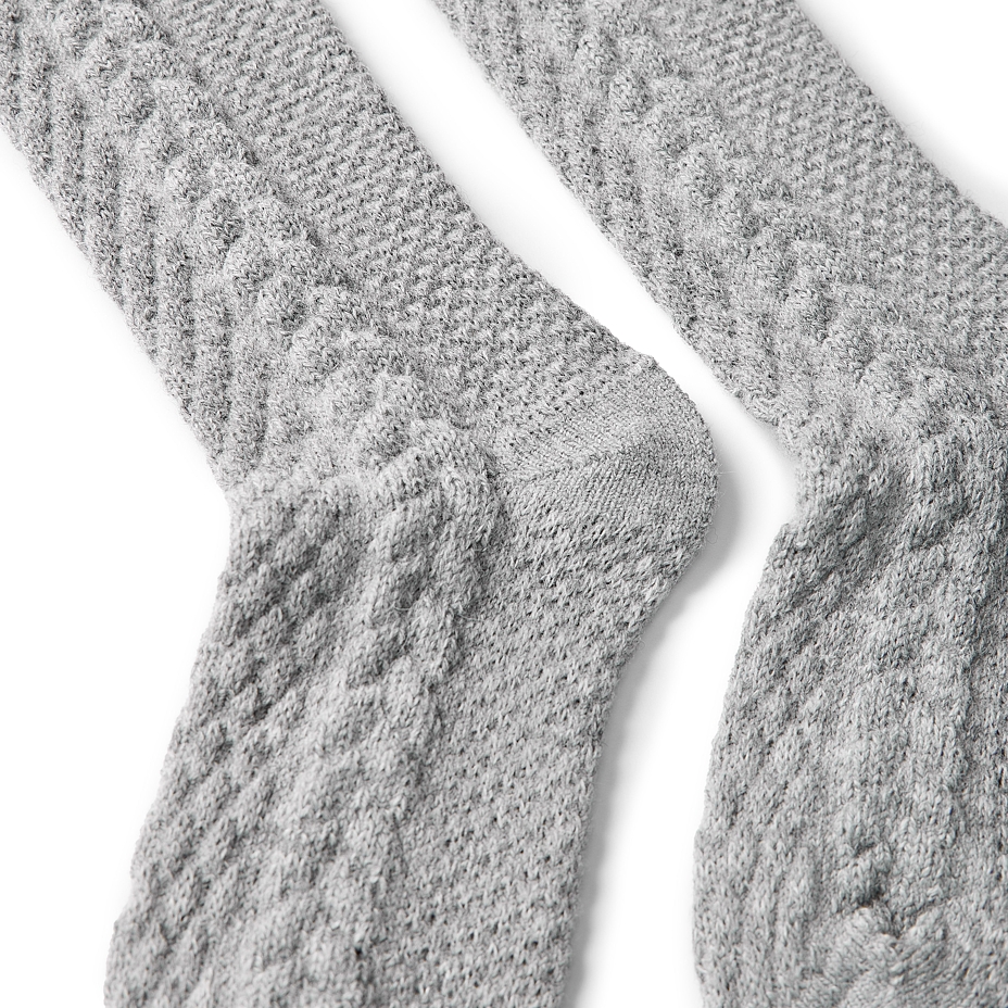 Children’s Merino Sheep Wool Knee-high Socks Gray