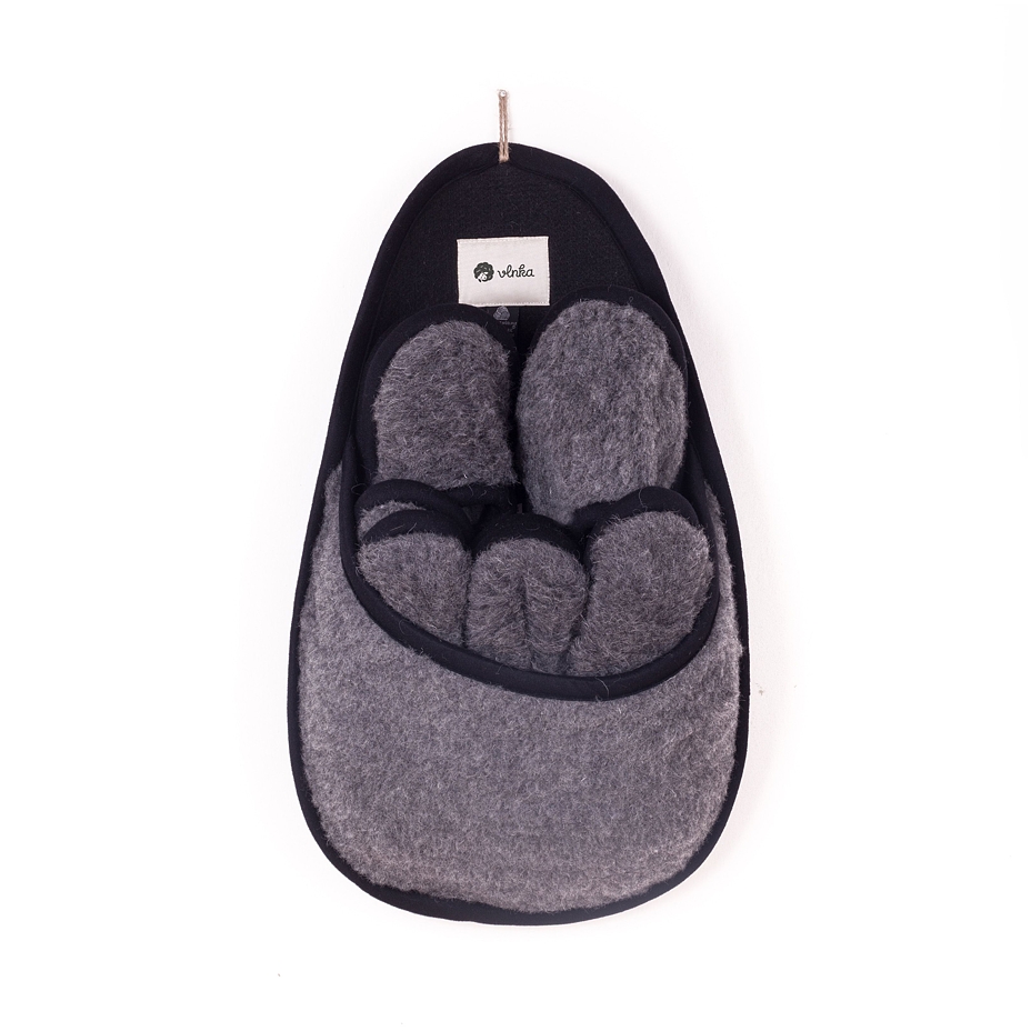 Set of Slippers for Guests Dark Grey