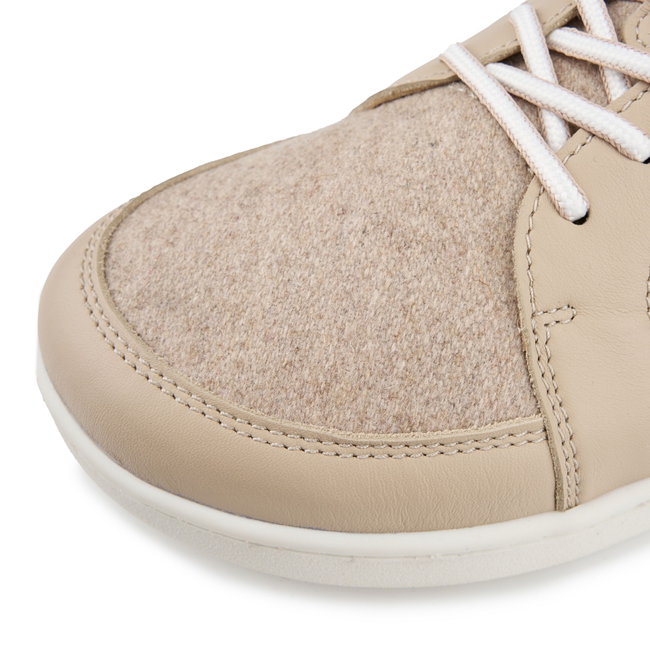 Men’s barefoot wool sneakers Teo beige