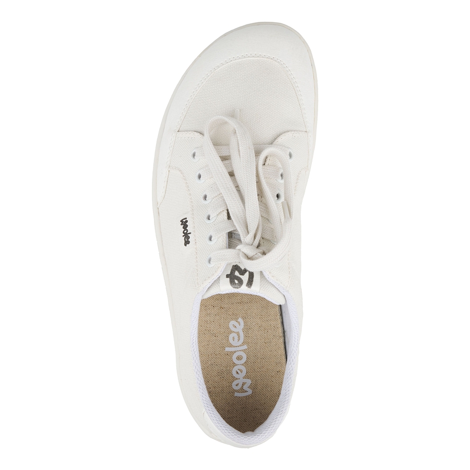 Men’s barefoot textile sneakers Oxy white