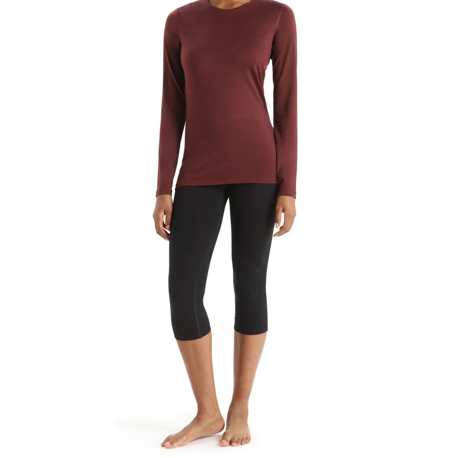 Women's leggings Merino 200 Oasis 3/4 Leggings Icebreaker Black