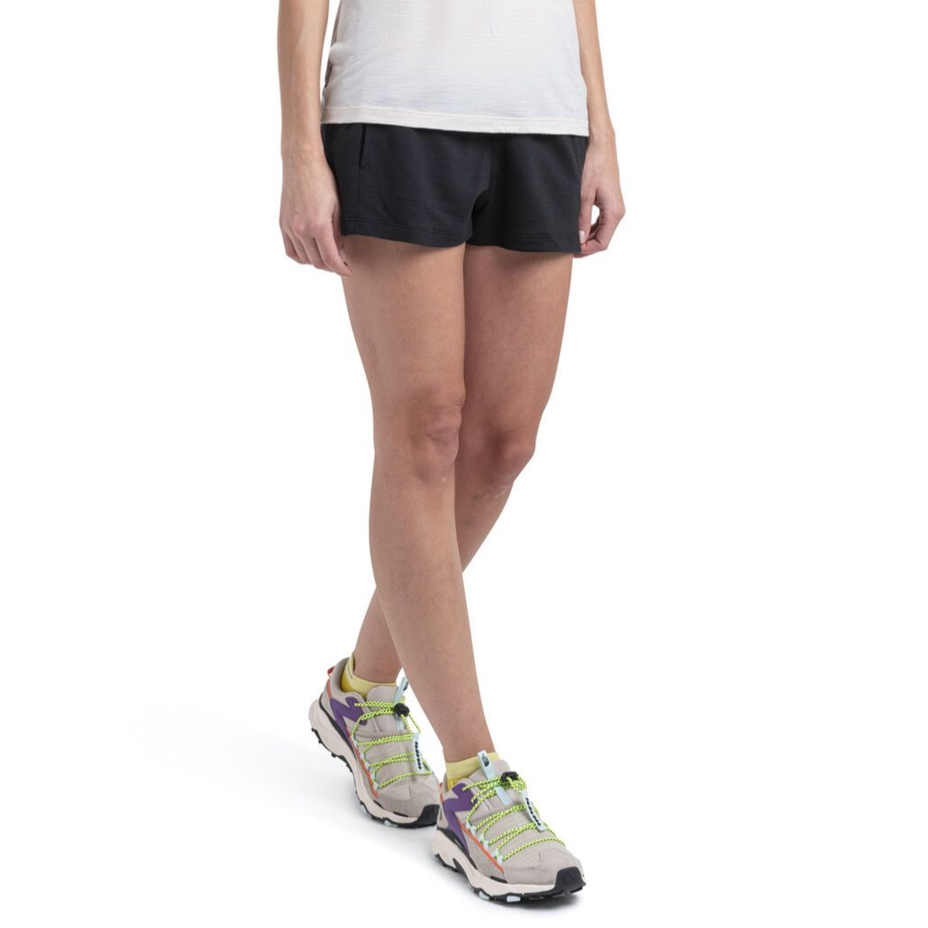 Women's shorts Merino Blend 200 Crush Shorts Icebreaker Black