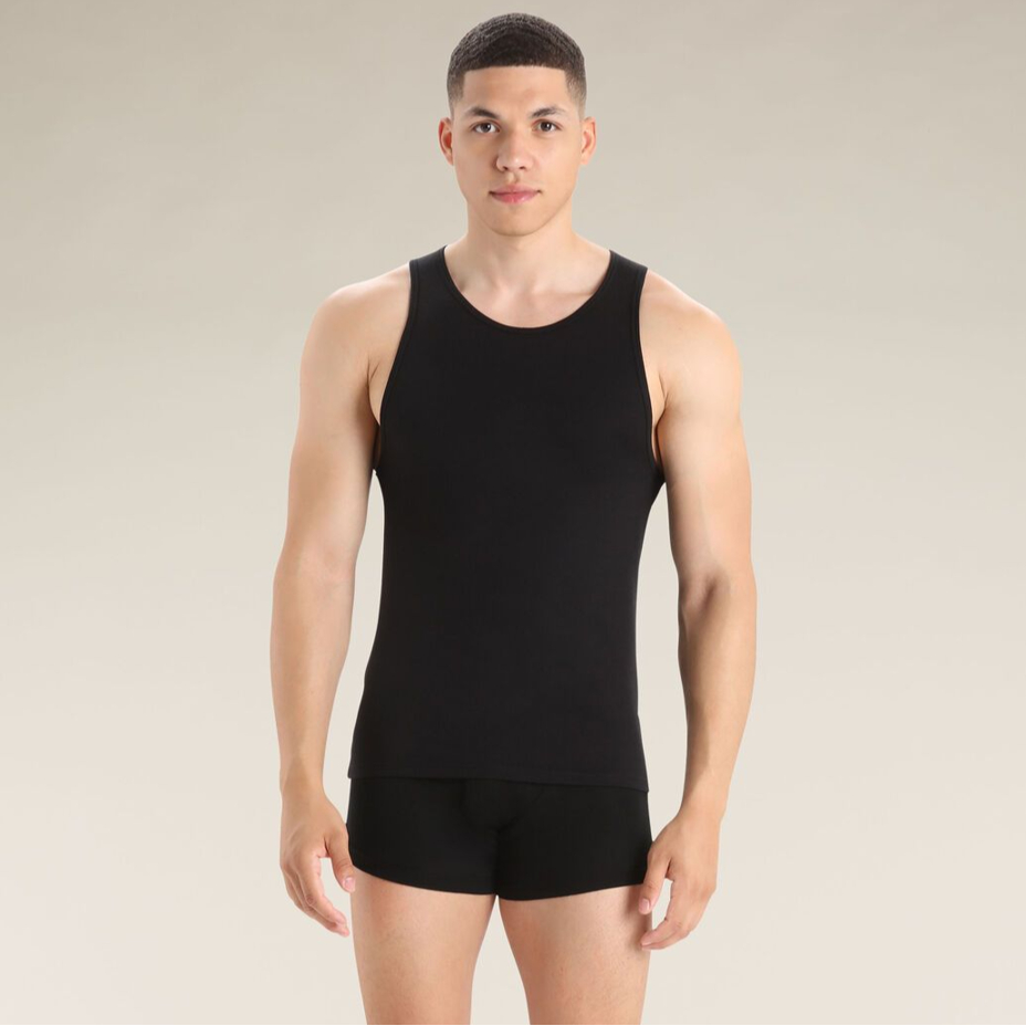 Men's tank top Merino 150 Anatomica Tank Icebreaker Black