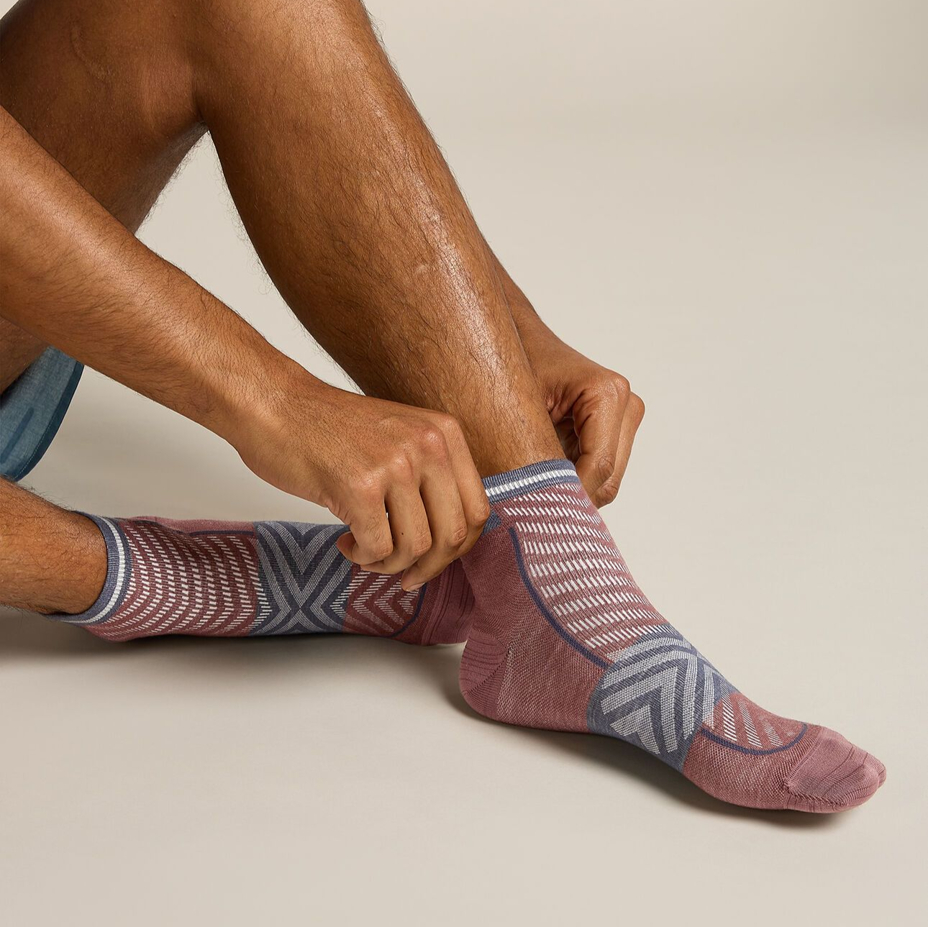 Merino Blend socks Run Ultralight Mini Icebreaker Carob