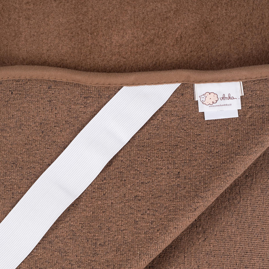 Wool Mattress Topper Brown