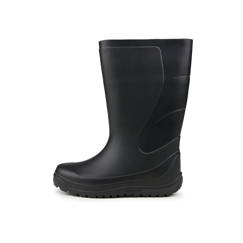 Women's high wellies with wool insole black