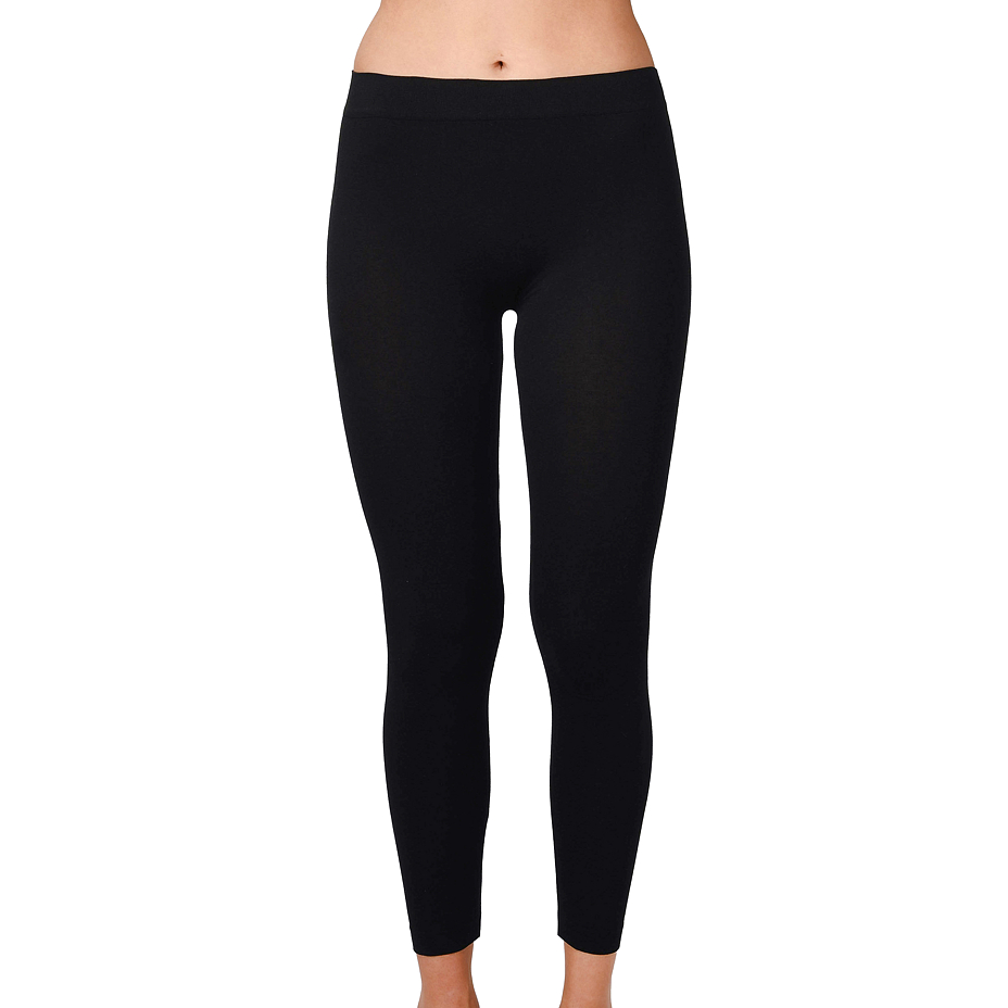 Seamless leggings with cashmere black