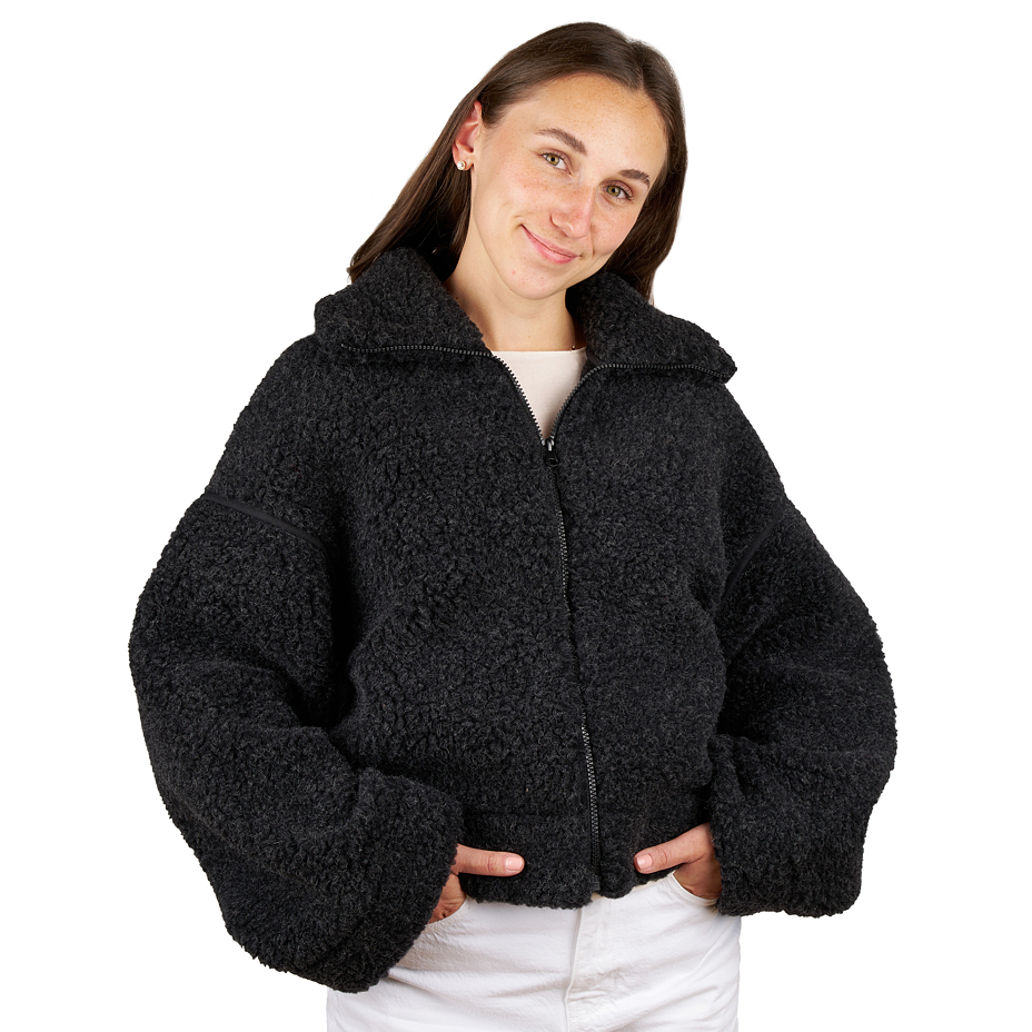 Women's wool jacket Alpini black