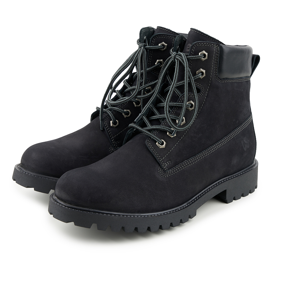 Men's leather farmer's boots Woolee black