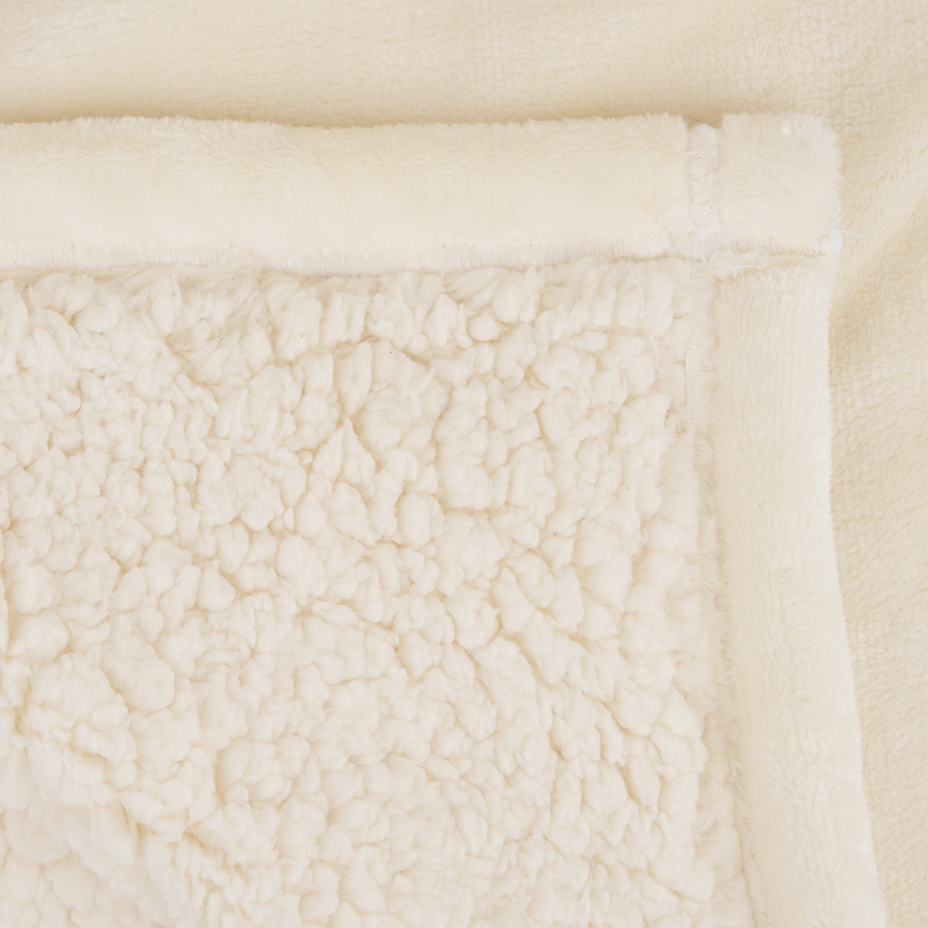 Micro plush blanket white