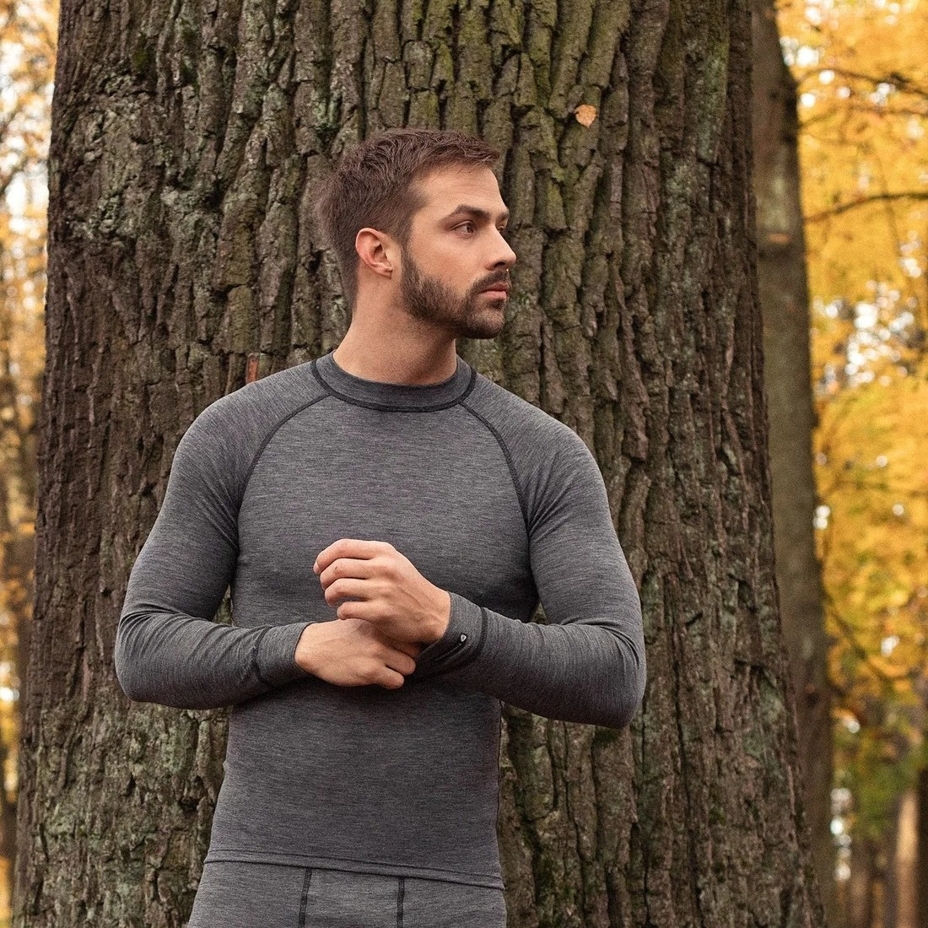 Men's functional T-shirt Merino ACTIVE Thermowave gray