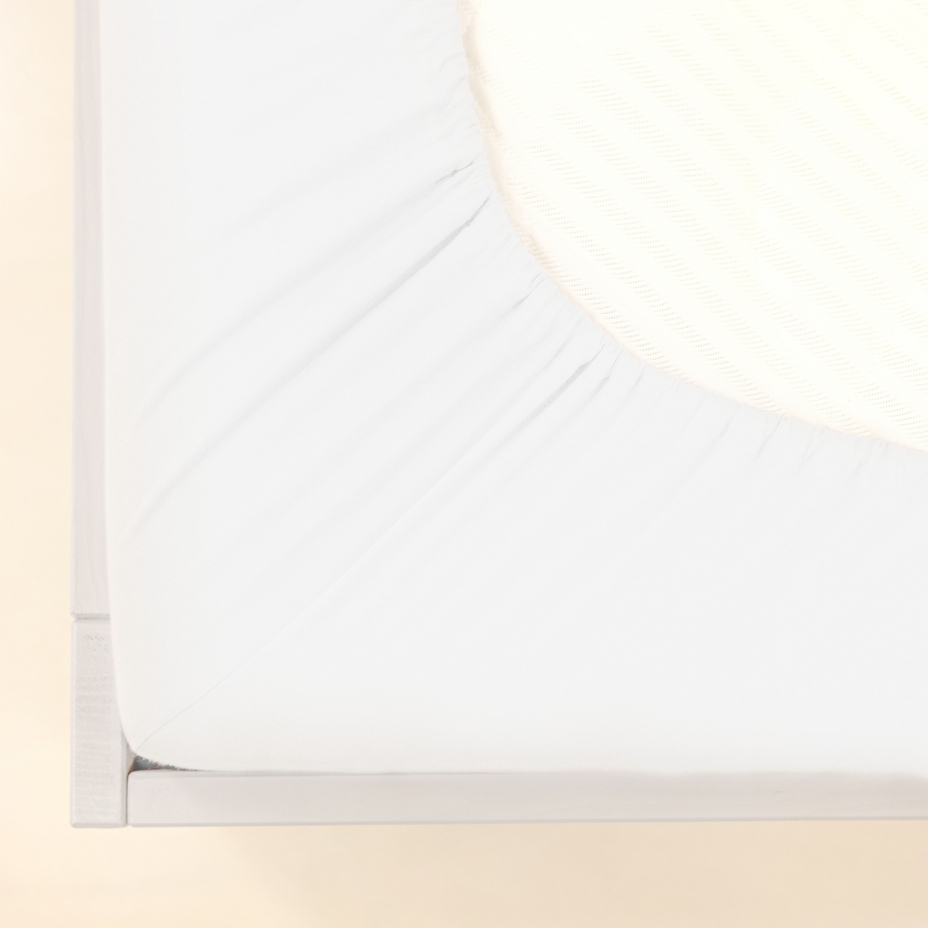 Cotton Jersey sheet white