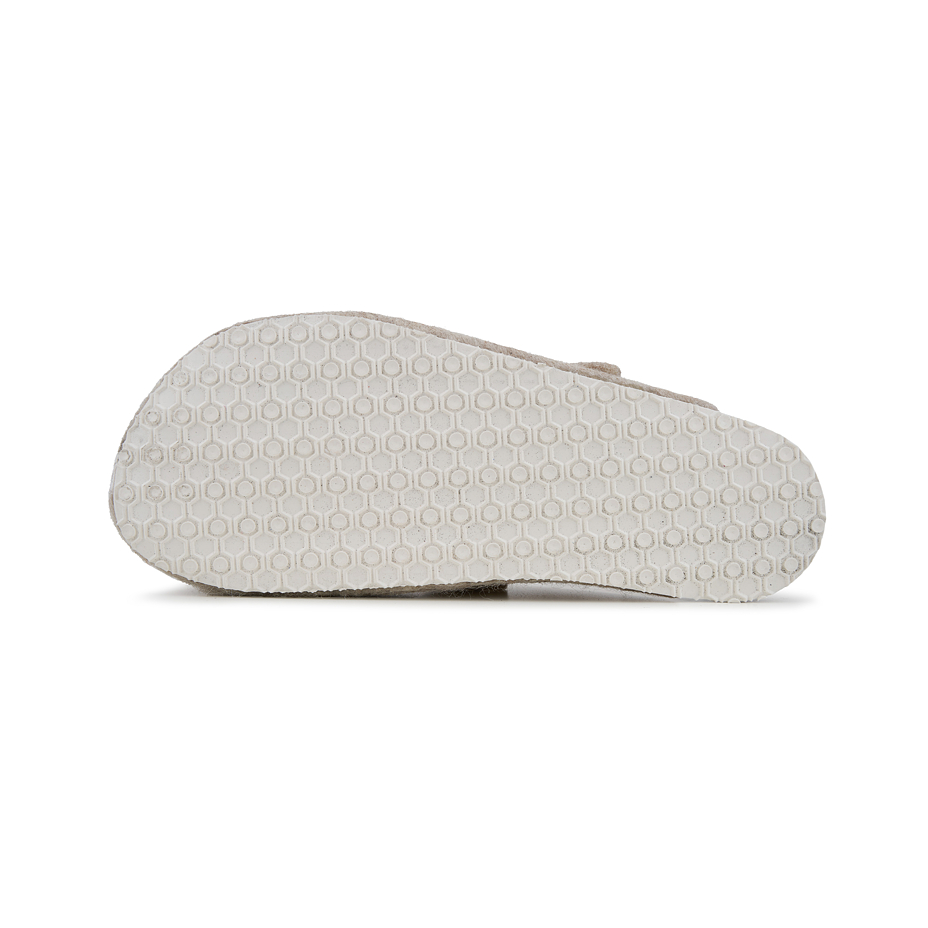 Women's barefoot wool slippers Michaela beige