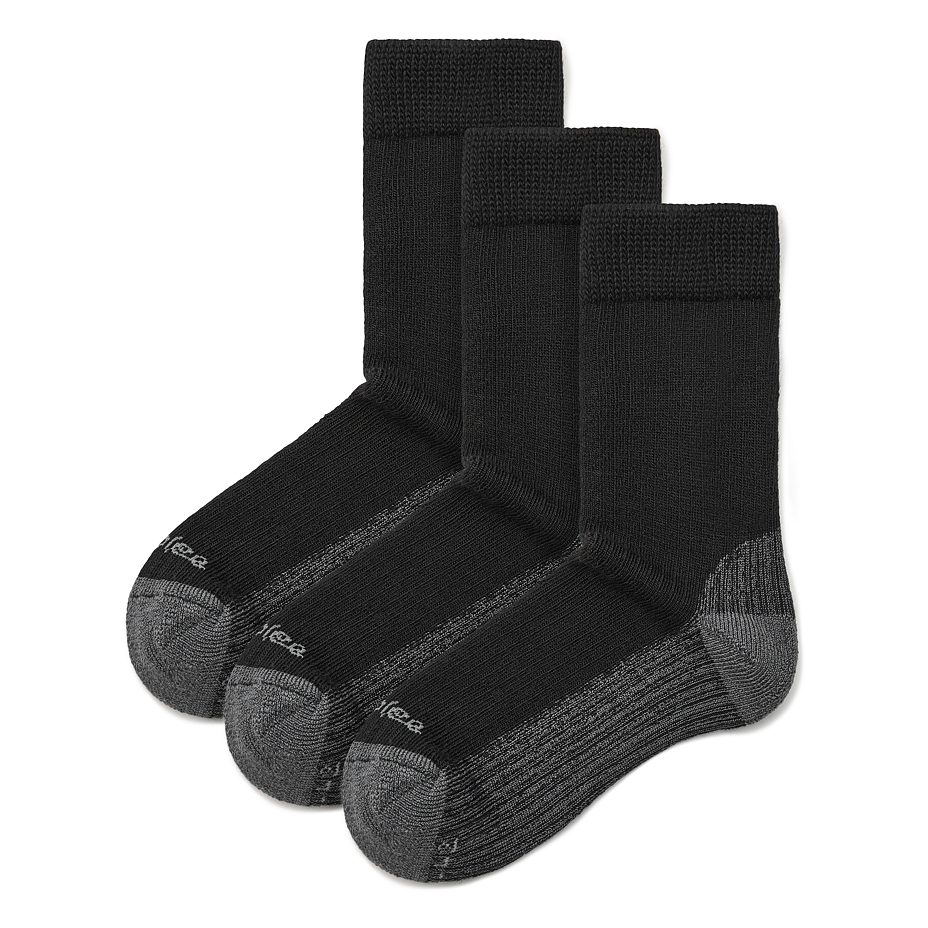 3 pairs of Merino socks with orthopedic hem black