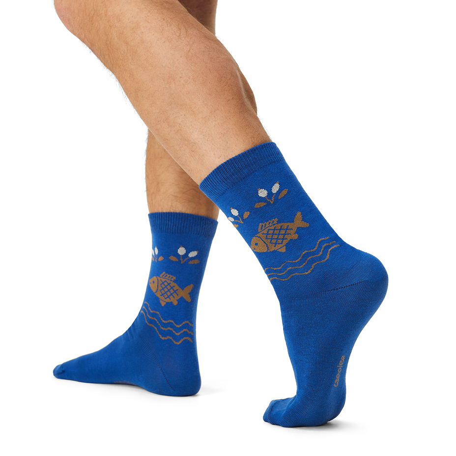 Christmas cotton socks carp