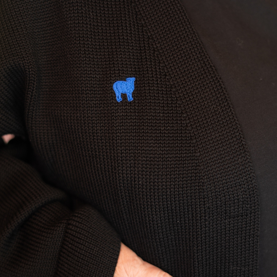 Merino Woolee Capsule wool cardigan black