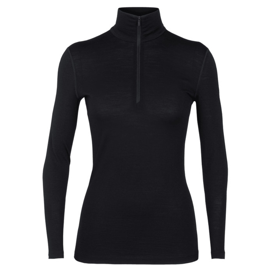 Women's Performance 200 OASIS ICEBREAKER Merino Top with Zip Black