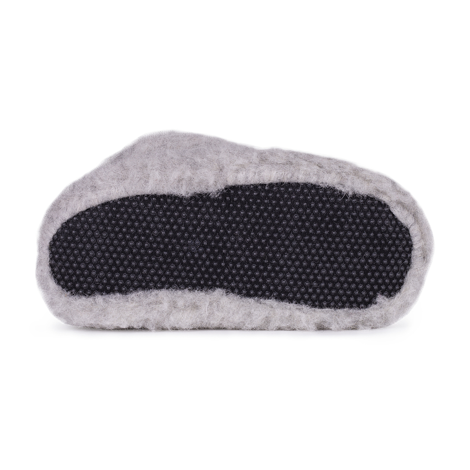 Wool TV Slippers Light Grey