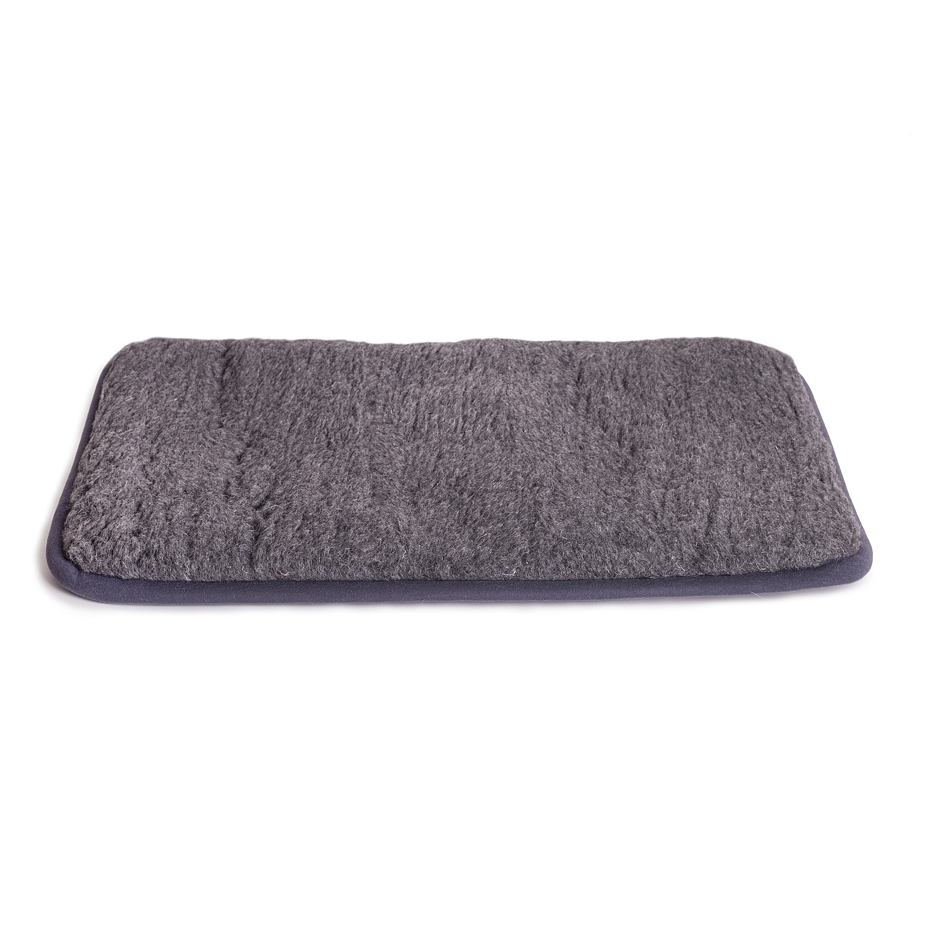 Wool Dog Bed Mat Grey