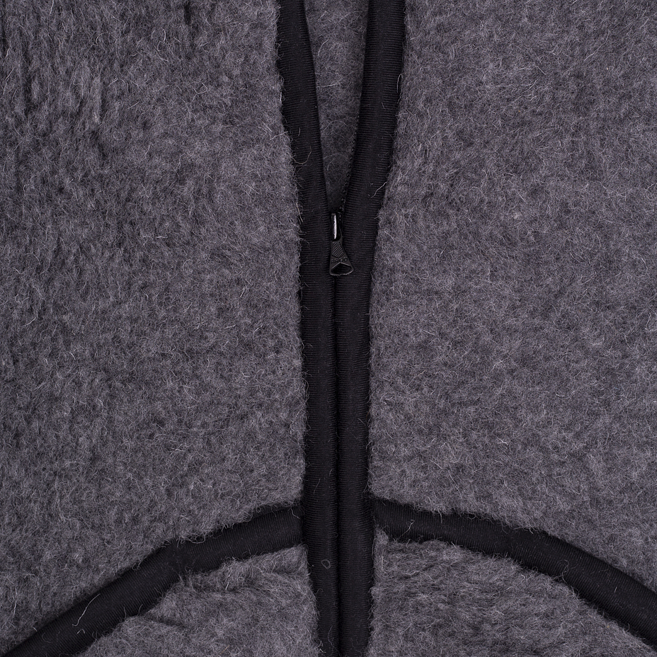 Hooded Wool Vest Dark Grey