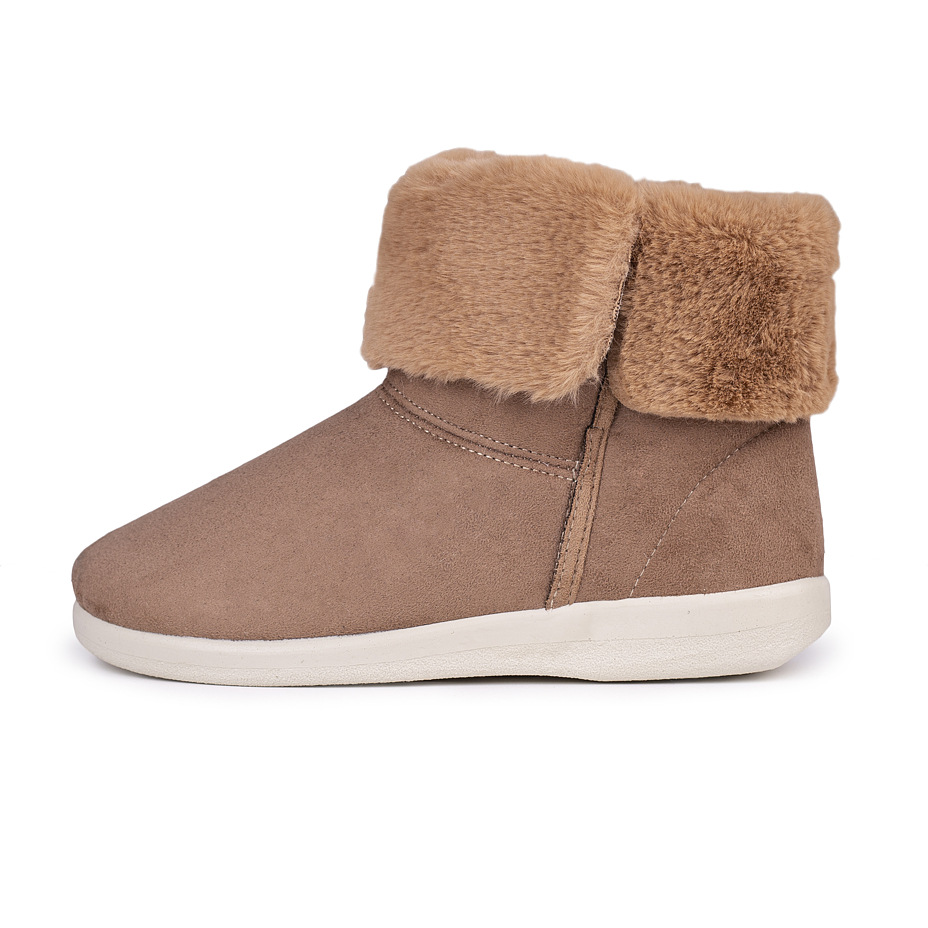 Women's Lucie Winter Ankle Boots with Wool Lining Light Brown