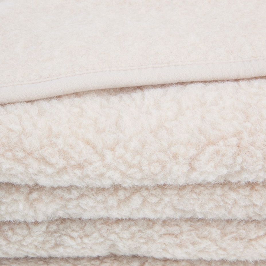 Single-Layer Wool Blanket Cream