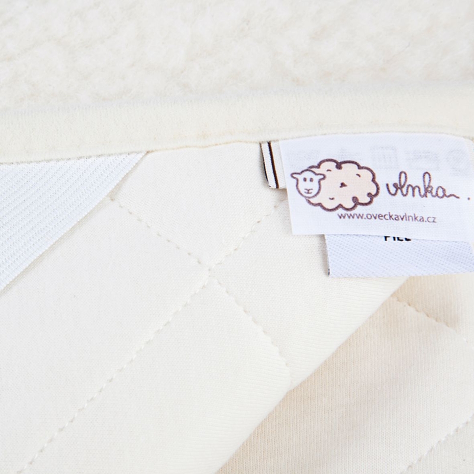 Wool Mattress Topper with Lining Natural