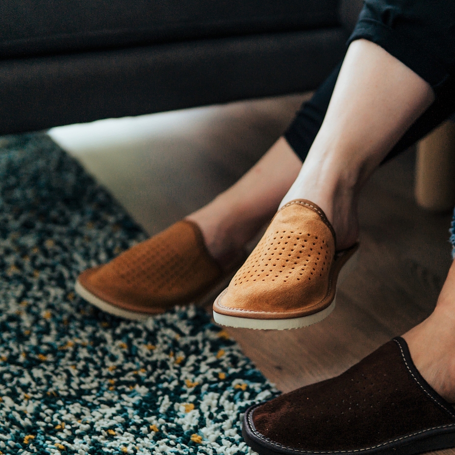 Women's Leather Summer Slippers