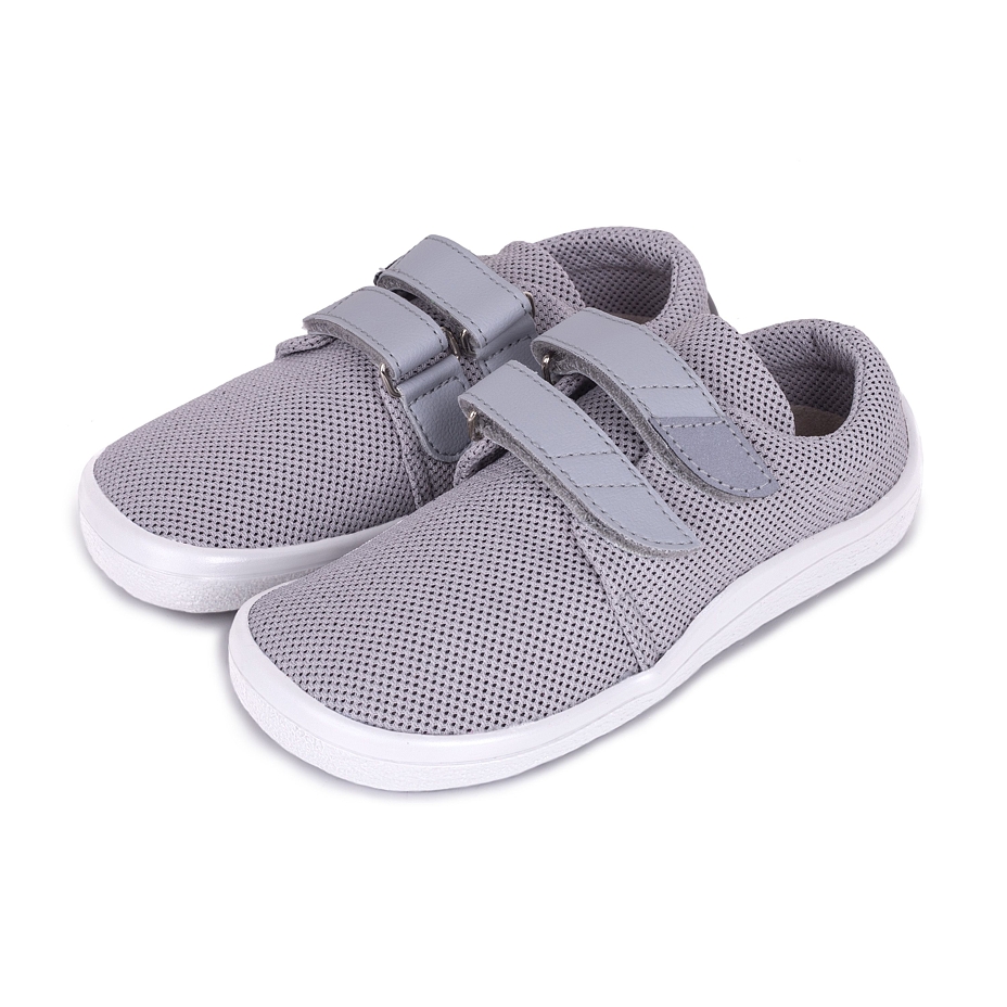 Kids’ barefoot breathable velcro sneakers Beda Grey