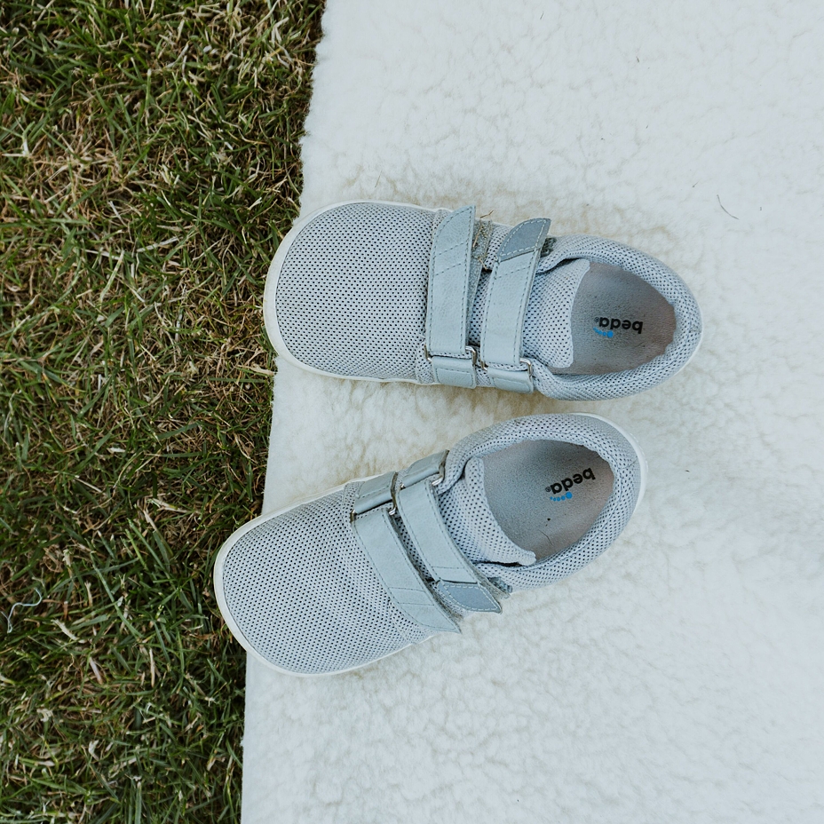 Kids’ barefoot breathable velcro sneakers Beda Grey