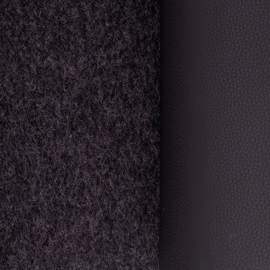 Merino wool yoga mat Black